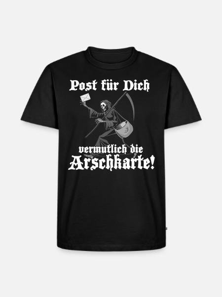 Post für Dich - Männer Premium Bio T-Shirt - Schwarz