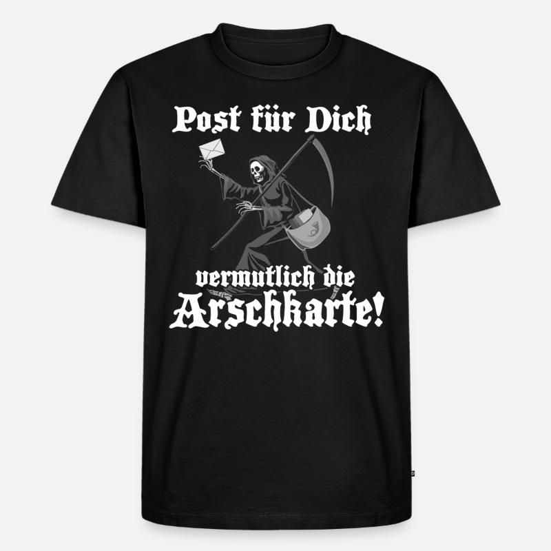 Post für Dich - Männer Premium Bio T-Shirt - Schwarz