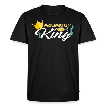 Aquarium King Fish Tank Aquarist Fish Keeper - Men's Premium Organic T-Shirt - black - Front - Nico (187cm)