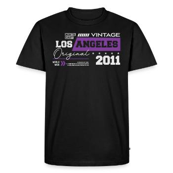 2011 Vintage Born Legend 13 Birthday - Men's Premium Organic T-Shirt - black - Front - Nico (187cm)