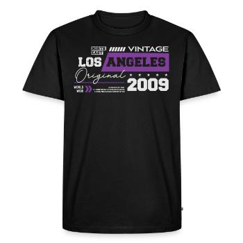 2009 Vintage Born Legend 15ème anniversaire - T-shirt Premium bio Homme - noir - Devant - Nico (187cm)