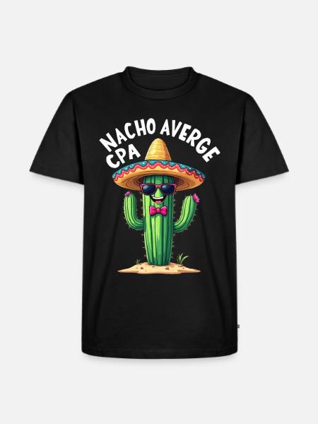 Plus qu’un simple comptable, cactus - T-shirt Premium bio Homme - noir