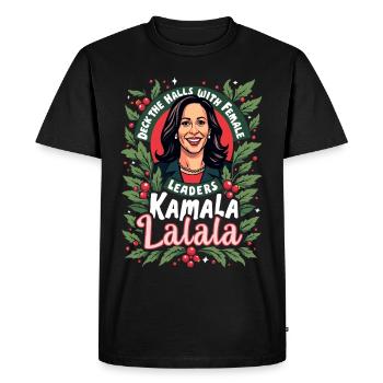 Kamala LALALA Élections 2024 à la tête des femmes - T-shirt Premium bio Homme - noir - Devant - Nico (187cm)