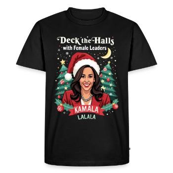 Kamala LALALA Élections 2024 à la tête des femmes - T-shirt Premium bio Homme - noir - Devant - Nico (187cm)