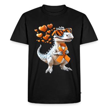 Soutien à la sensibilisation à la sclérose en plaques - T-shirt Premium bio Homme - noir - Devant - Nico (187cm)