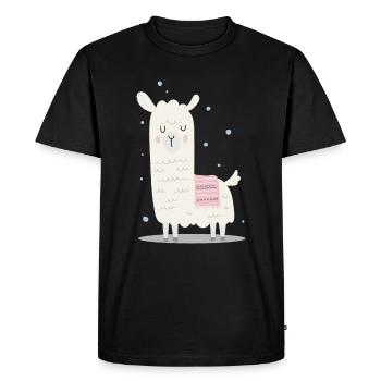 Lama rêveuse Alpagas LLama Amour des animaux Cadeau - T-shirt Premium bio Homme - noir - Devant - Nico (187cm)