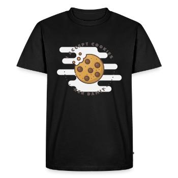 AcceptCookies (Cookie-Amour Edition) - T-shirt Premium bio Homme - noir - Devant - Nico (187cm)