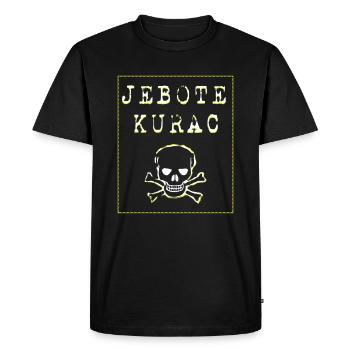 Jebote Kurac Balkan shirt Bosna sandzak Hrvatska - Men's Premium Organic T-Shirt - black - Front - Nico (187cm)