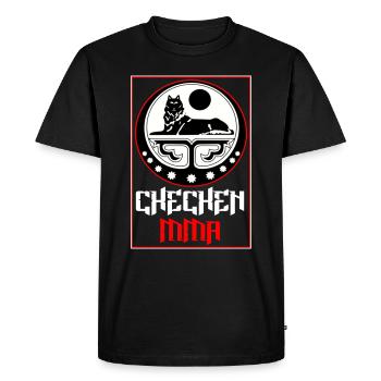 Tchétchénie MMA Tchétchénie MMA - T-shirt Premium bio Homme - noir - Devant - Nico (187cm)