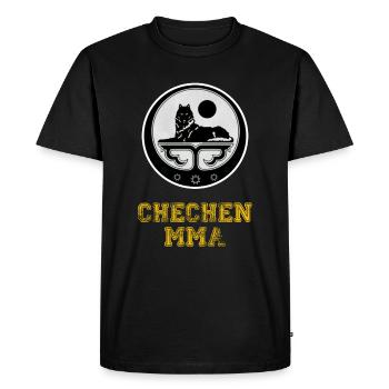Drapeau tchétchène tchétchène - T-shirt Premium bio Homme - noir - Devant - Nico (187cm)