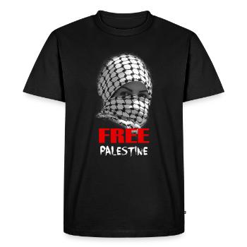 La Palestine libre. Proud Palestine Roots. Free Gaza - T-shirt Premium bio Homme - noir - Devant - Nico (187cm)