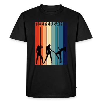 Reeperbahn Vintage rétro Hambourg Kiez Strip - T-shirt Premium bio Homme - noir - Devant - Nico (187cm)