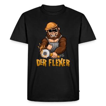 Angle grinders, gym craftsmen, flexers - Men's Premium Organic T-Shirt - black - Front - Nico (187cm)