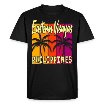 Sunset in the Eastern Visayas - Men's Premium Organic T-Shirt - black - Front - Nico (187cm)