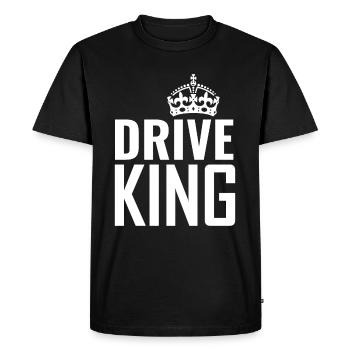 Conducteurs - T-shirt Premium bio Homme - noir - Devant - Nico (187cm)