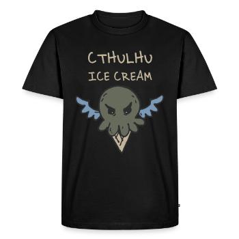 Crème glacée Cthulhu - T-shirt Premium bio Homme - noir - Devant - Nico (187cm)