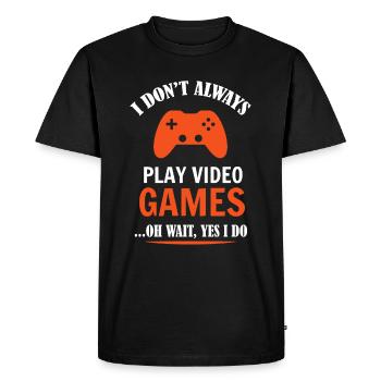 Gaming - Men's Premium Organic T-Shirt - black - Front - Nico (187cm)