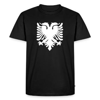 Aigle albanais - T-shirt Premium bio Homme - noir - Devant - Nico (187cm)