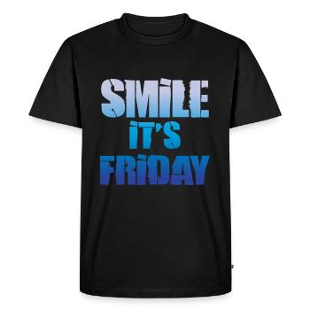 It is Friday - Men's Premium Organic T-Shirt - black - Front - Nico (187cm)