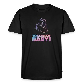 Toast Bread Baby Toast Toaster Bread - Men's Premium Organic T-Shirt - black - Front - Nico (187cm)