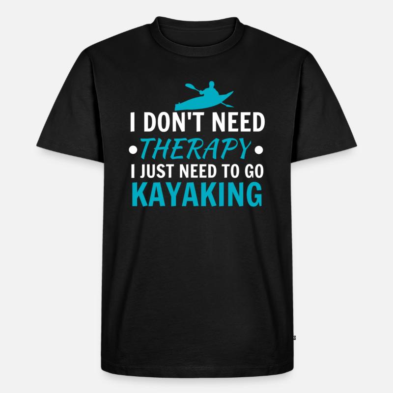 Kayak - Männer Premium Bio T-Shirt - Schwarz