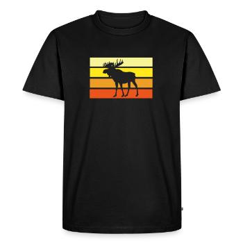 élan - T-shirt Premium bio Homme - noir - Devant - Nico (187cm)