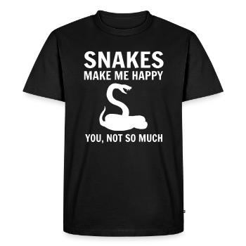 Serpent - T-shirt Premium bio Homme - noir - Devant - Nico (187cm)