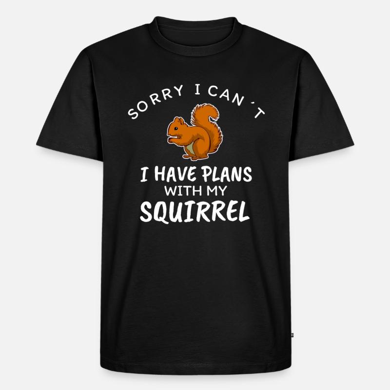 Eichhörnchen - Männer Premium Bio T-Shirt - Schwarz