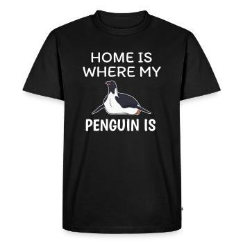 manchot - T-shirt Premium bio Homme - noir - Devant - Nico (187cm)