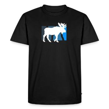 élan - T-shirt Premium bio Homme - noir - Devant - Nico (187cm)