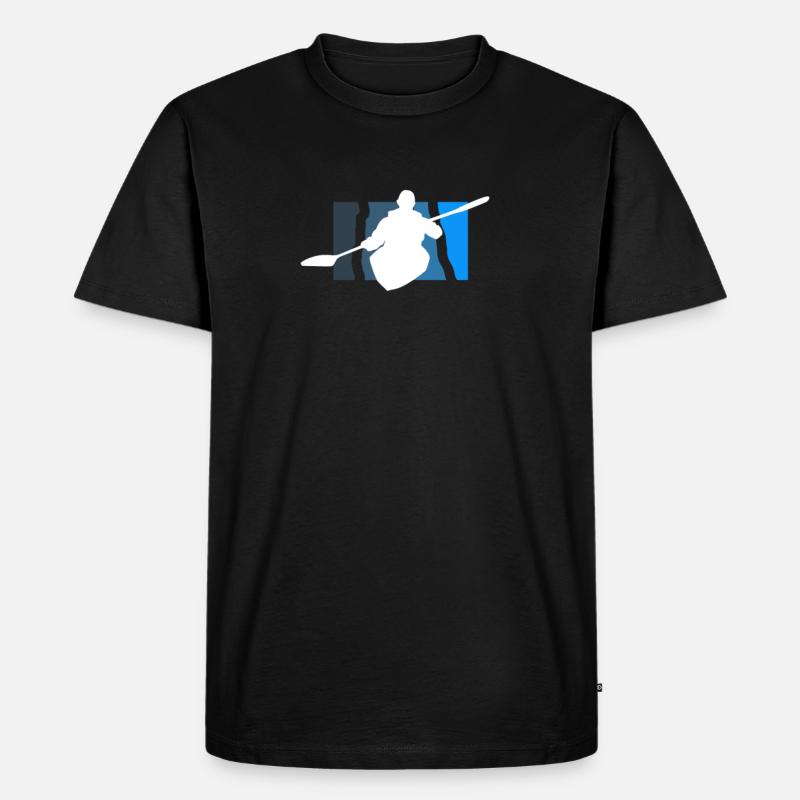 Kayak - Männer Premium Bio T-Shirt - Schwarz
