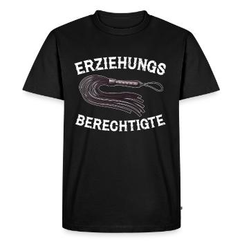 Tuteurs légaux BDSM Bondage érotisme drôle - T-shirt Premium bio Homme - noir - Devant - Nico (187cm)