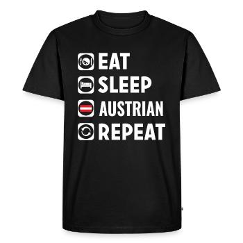 Autriche - T-shirt Premium bio Homme - noir - Devant - Nico (187cm)