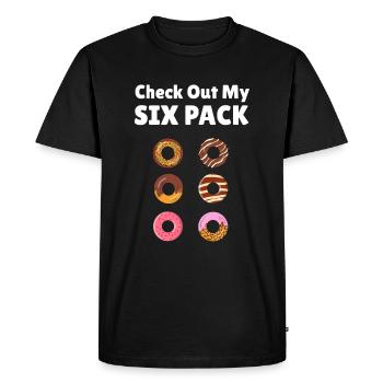 beignet - T-shirt Premium bio Homme - noir - Devant - Nico (187cm)