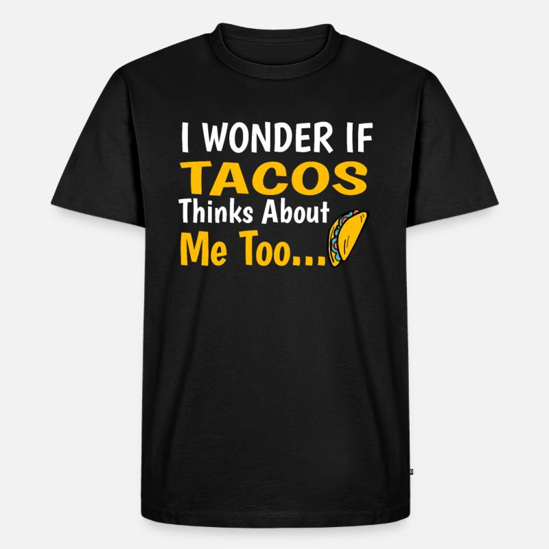 Taco - Männer Premium Bio T-Shirt - Schwarz