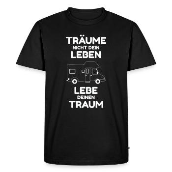 Wohnmobil Camping Caravan Camper Geschenk - Männer Premium Bio T-Shirt - Schwarz - Vorne - Nico (187cm)