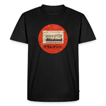 Drum Machine Synthesizer Analog Synth Techno - Men's Premium Organic T-Shirt - black - Front - Nico (187cm)