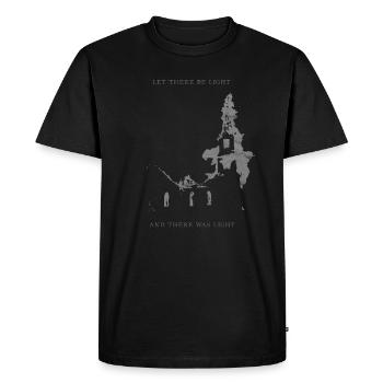 Occult Burning Church Atheist Satan Devil - T-shirt Premium bio Homme - noir - Devant - Nico (187cm)