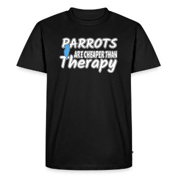 perroquet - T-shirt Premium bio Homme - noir - Devant - Nico (187cm)