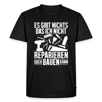 Heimwerker, Heimwerken, DIY, Do it yourself - Männer Premium Bio T-Shirt - Schwarz - Vorne - Nico (187cm)