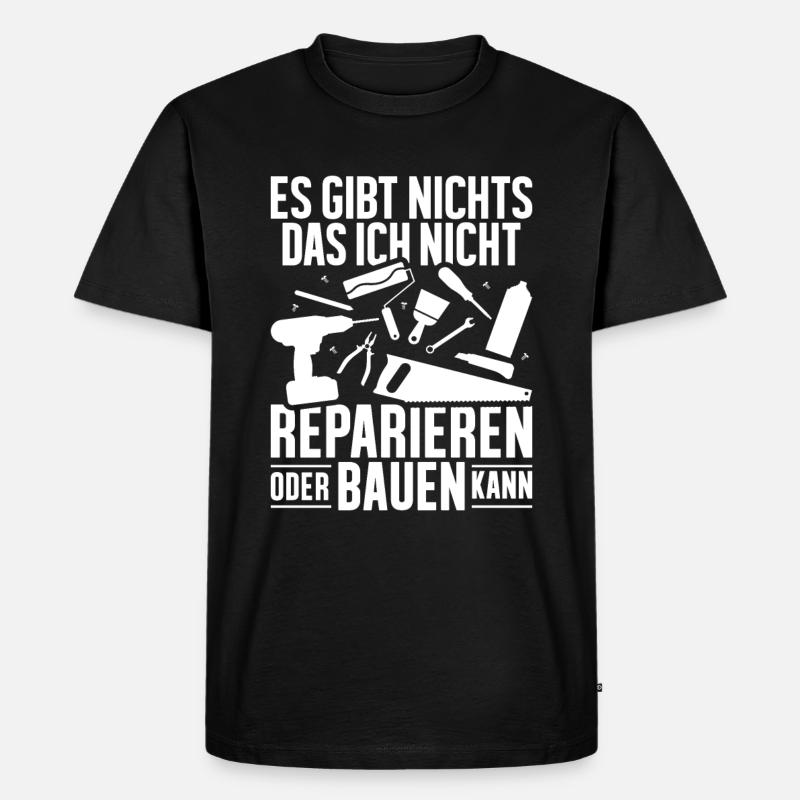 Heimwerker, Heimwerken, DIY, Do it yourself - Männer Premium Bio T-Shirt - Schwarz