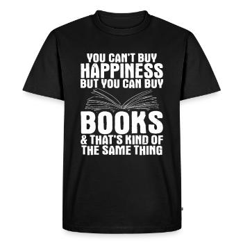 Books book reading ham - Men's Premium Organic T-Shirt - black - Front - Nico (187cm)