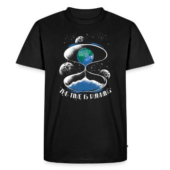 Terre, changement climatique, environnement durable, cadeau - T-shirt Premium bio Homme - noir - Devant - Nico (187cm)