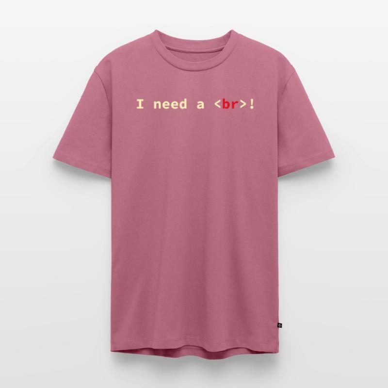 HTML CSS Code Informatiker Geek Coder Männer Premium Bio T-Shirt