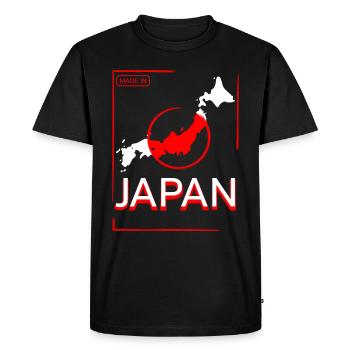 Japon idée cadeau drapeau japonais japonais - T-shirt Premium bio Homme - noir - Devant - Nico (187cm)