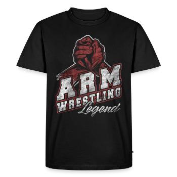 Arm Catcher Bracelet Bracelet Retro Vintage Cadeau - T-shirt Premium bio Homme - noir - Devant - Nico (187cm)