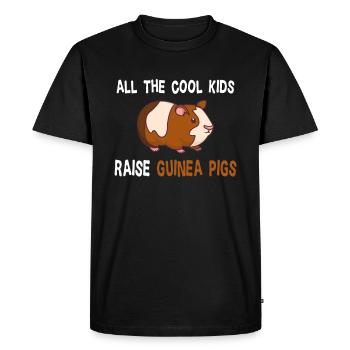 Rongeur cochon d'Inde Cool Kids - T-shirt Premium bio Homme - noir - Devant - Nico (187cm)