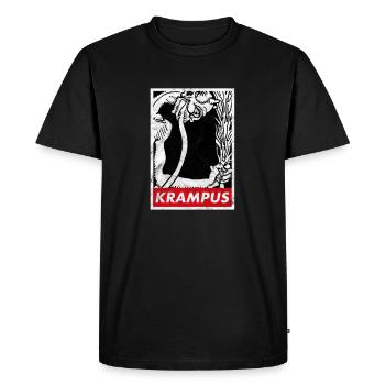Krampus Okkult Germanisch Weihnachten Dämon Horror - Männer Premium Bio T-Shirt - Schwarz - Vorne - Nico (187cm)