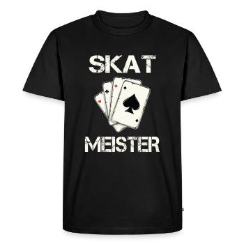 Skat master skat player gift - Men's Premium Organic T-Shirt - black - Front - Nico (187cm)