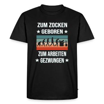 Jeu De jeu console Gamer Ordinateur Evolution - T-shirt Premium bio Homme - noir - Devant - Nico (187cm)